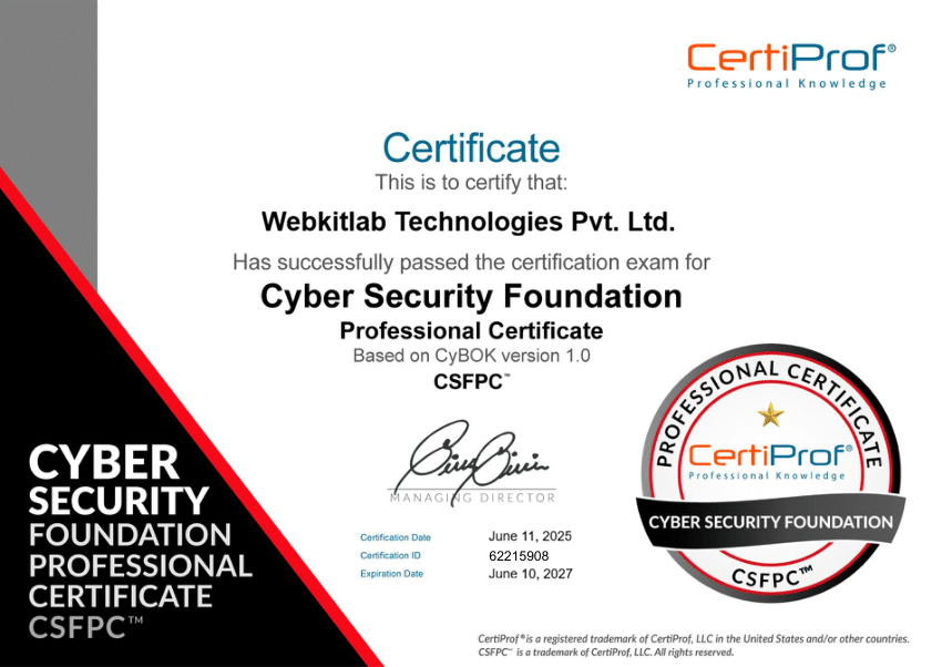 Cyber Security Certificate