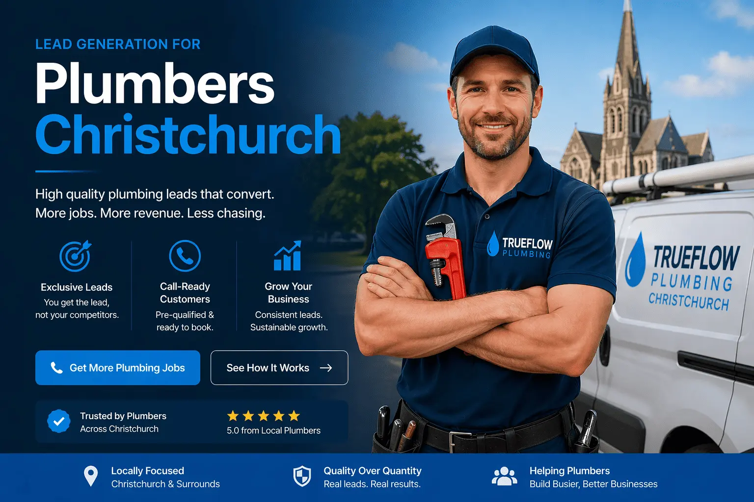 Christchurch plumber getting more job leads