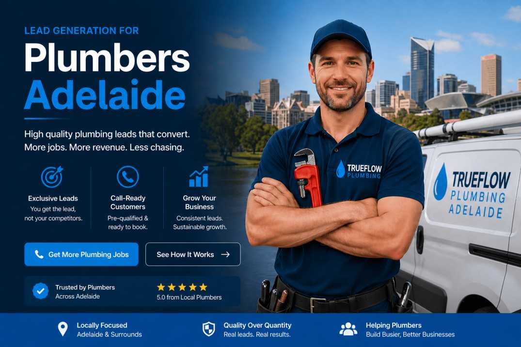 Adelaide plumber getting more job leads