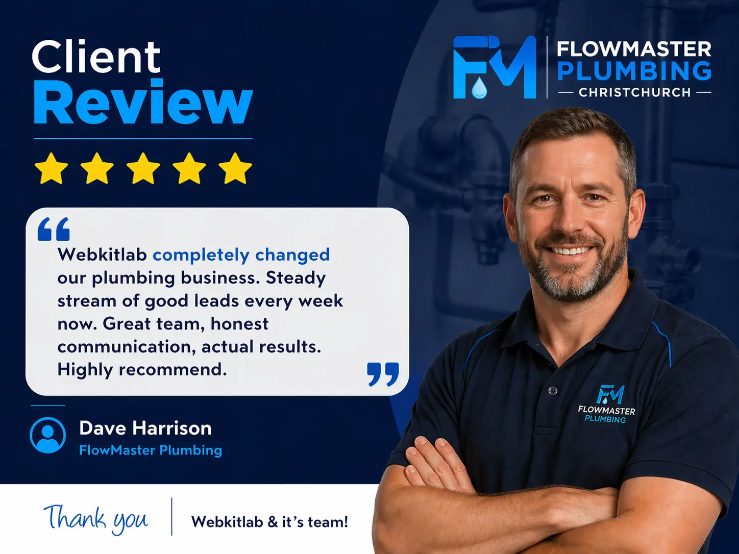 Screenshot of customer review or testimonial