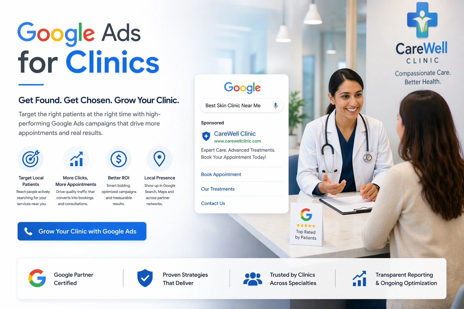 Google Ads for clinics USA - healthcare PPC agency